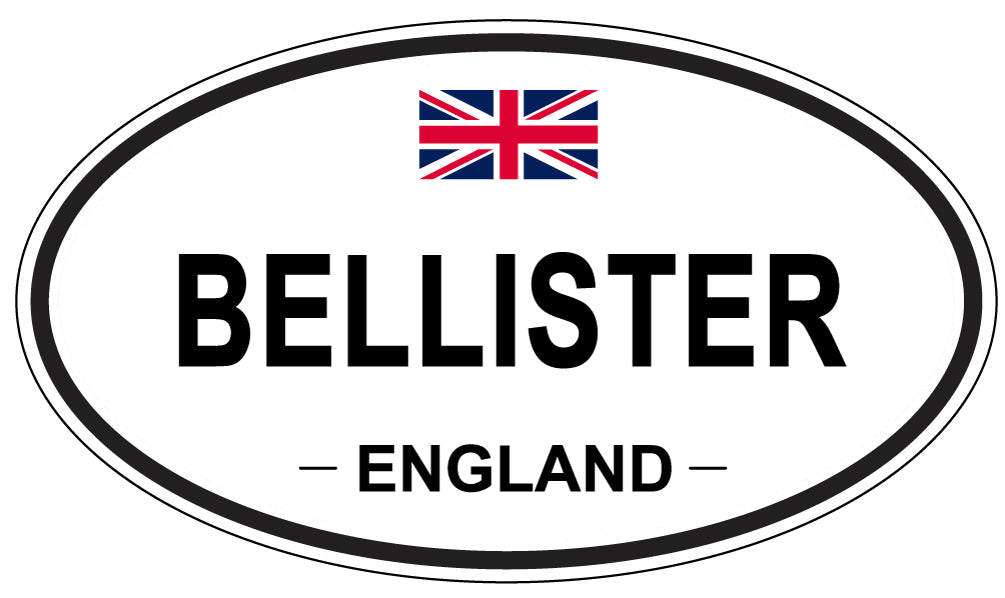 BELLISTER, ENGLAND - Oval Sticker