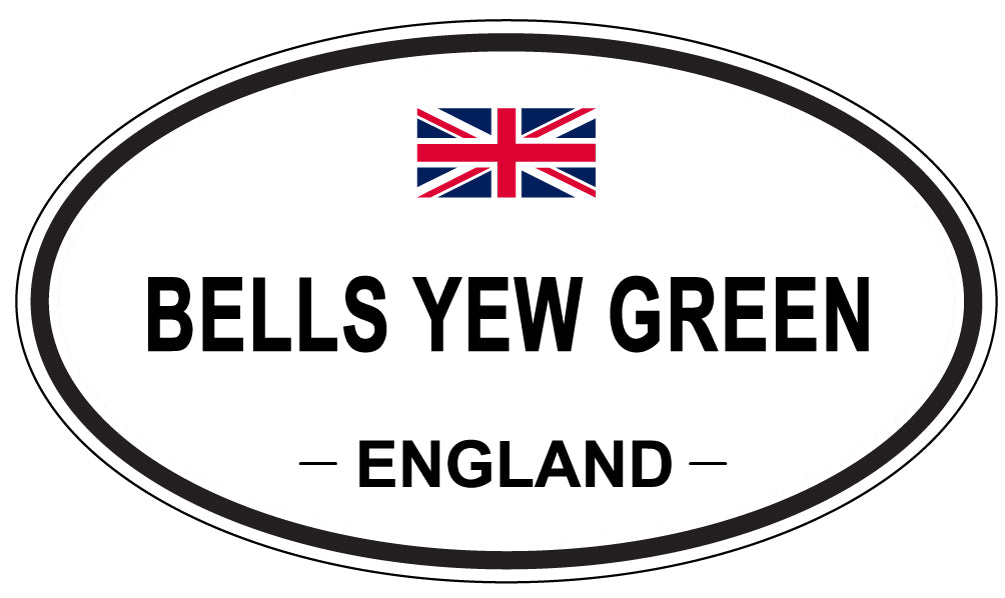 BELLS YEW GREEN, ENGLAND - Oval Sticker
