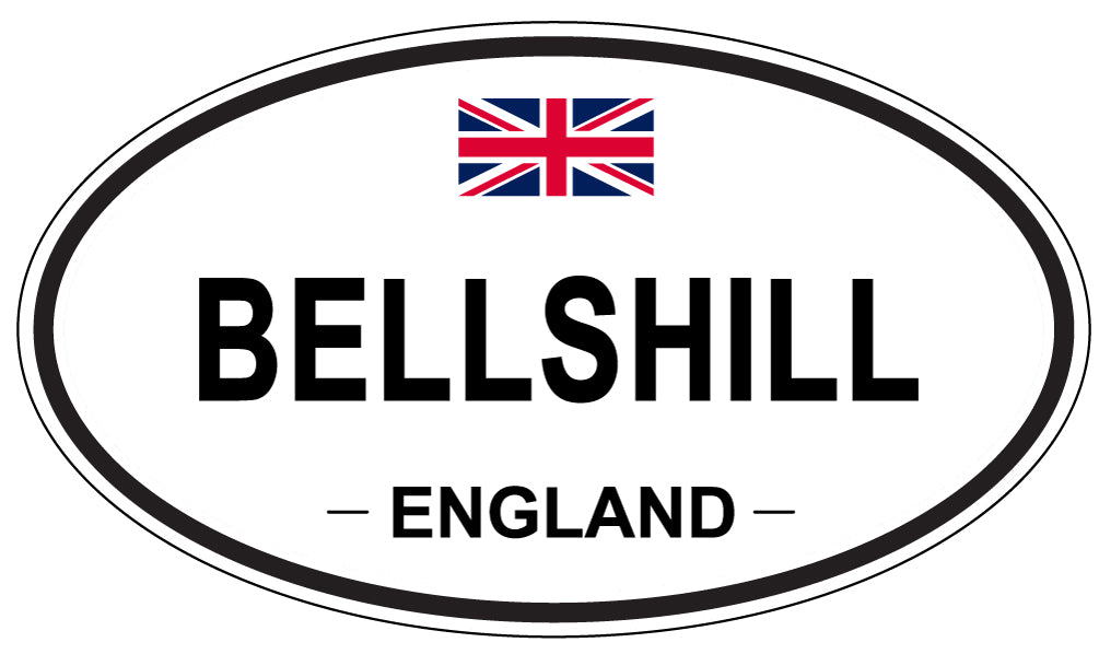BELLSHILL, ENGLAND - Oval Sticker