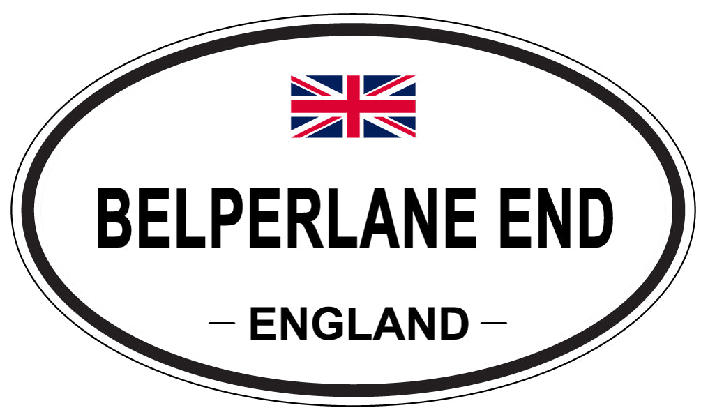 BELPERLANE END, ENGLAND - Oval Sticker