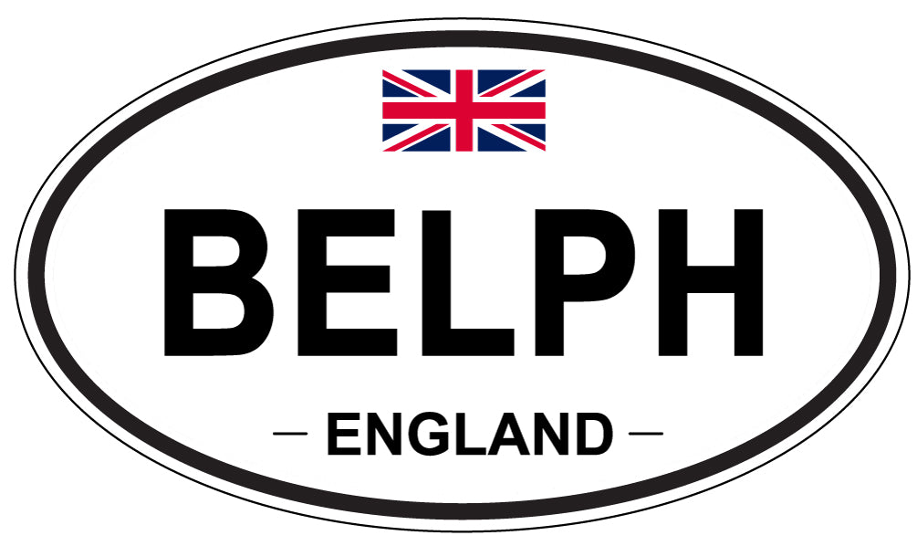 BELPH, England - Oval Magnet
