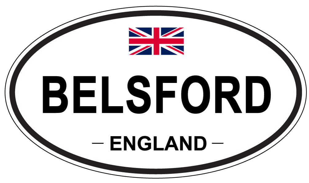 BELSFORD, England - Oval Magnet