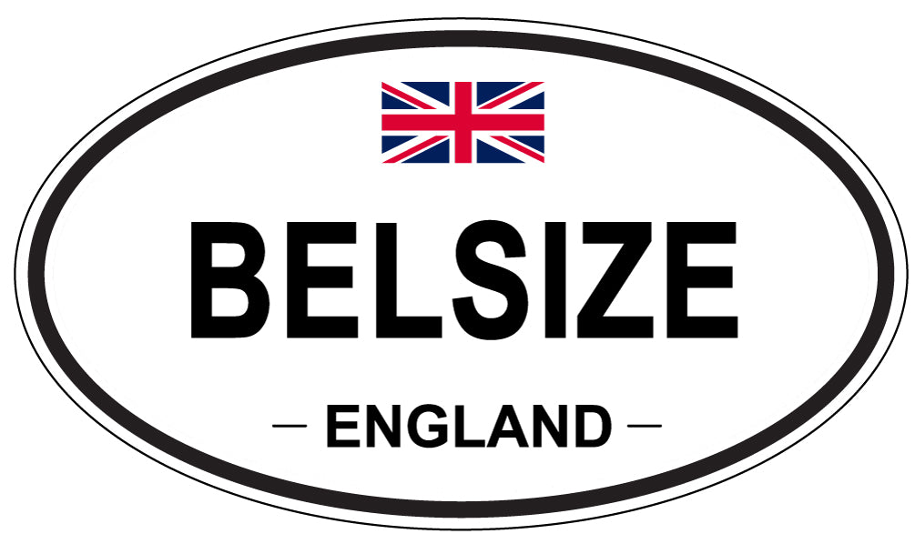 BELSIZE, ENGLAND - Oval Sticker