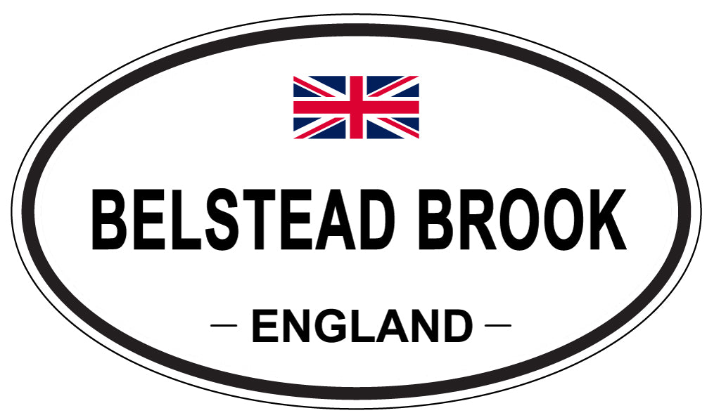 BELSTEAD BROOK, ENGLAND - Oval Sticker