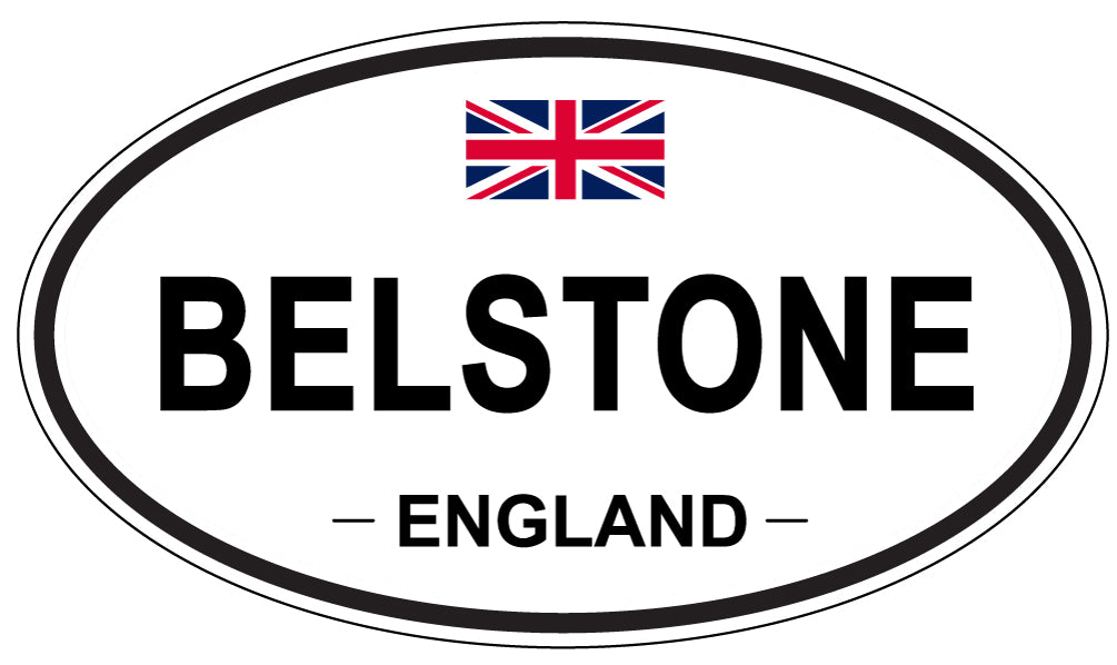 BELSTONE, ENGLAND - Oval Sticker
