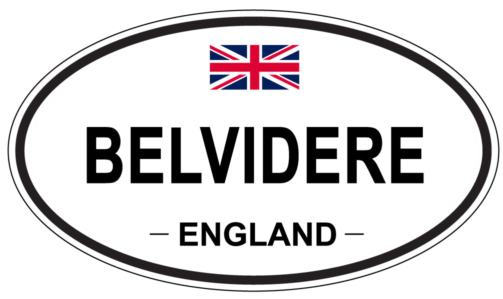 BELVIDERE, England - Oval Magnet