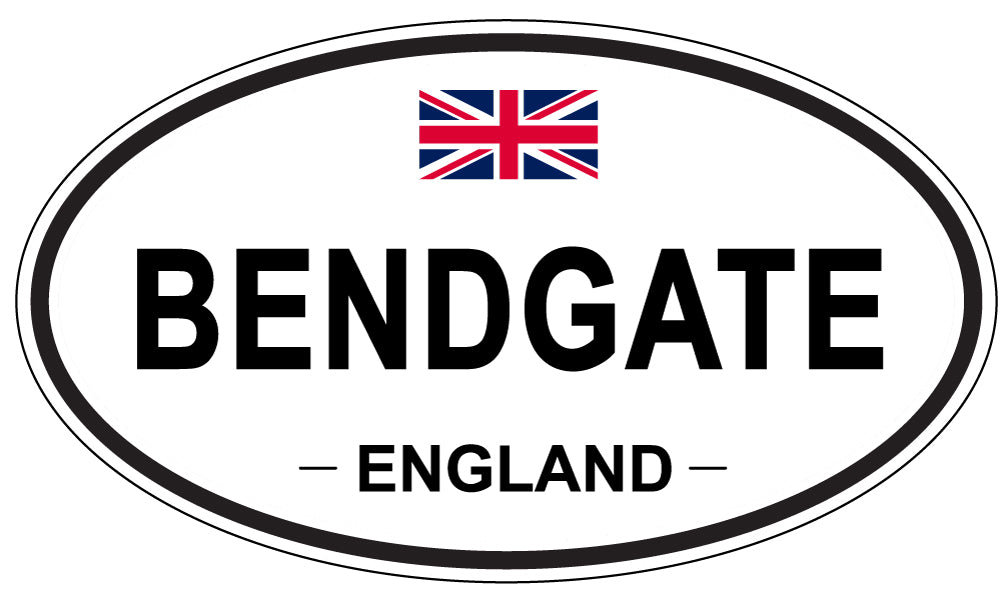BENDGATE, ENGLAND - Oval Sticker