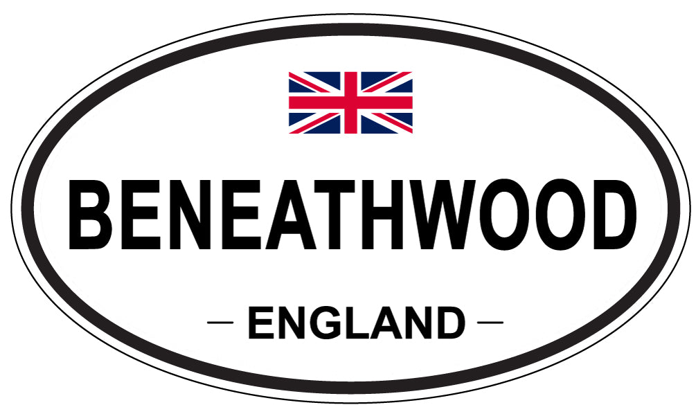 BENEATHWOOD, ENGLAND - Oval Sticker