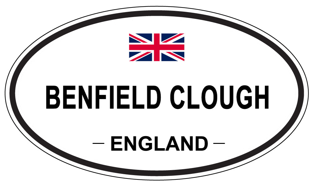 BENFIELD CLOUGH, ENGLAND - Oval Sticker