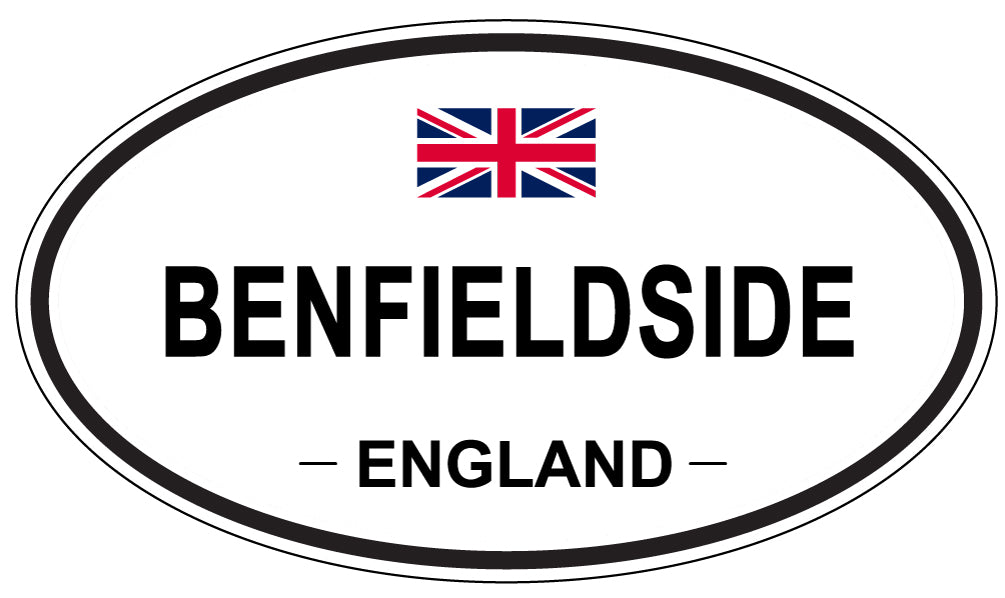 BENFIELDSIDE, ENGLAND - Oval Sticker