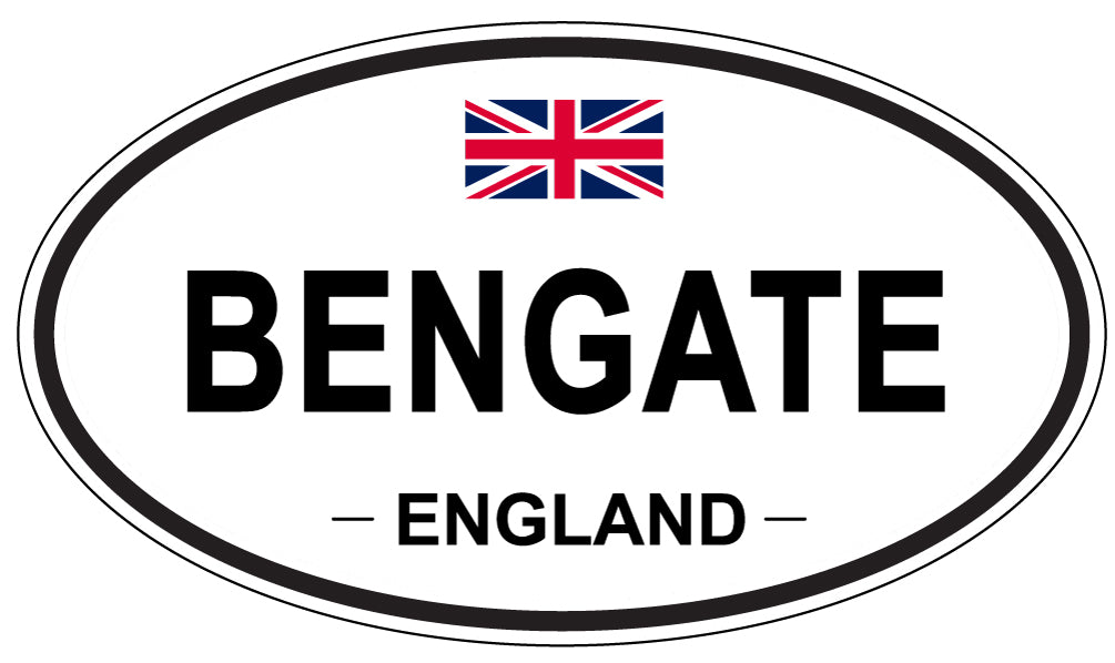 BENGATE, ENGLAND - Oval Sticker