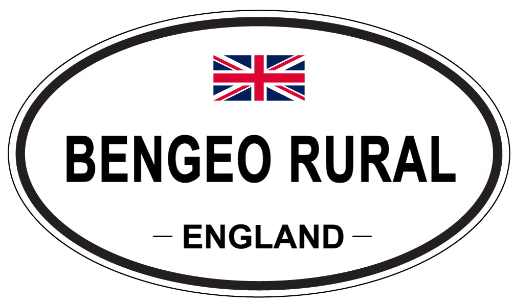 BENGEO RURAL, ENGLAND - Oval Sticker