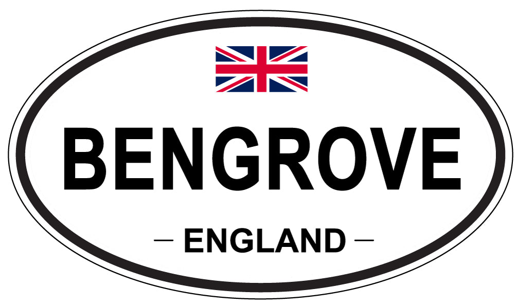 BENGROVE, ENGLAND - Oval Sticker