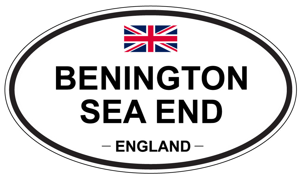 BENINGTON SEA END, England - Oval Magnet