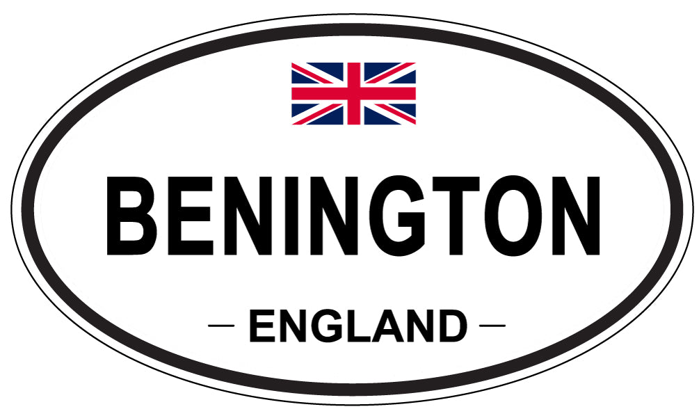 BENINGTON, England - Oval Magnet