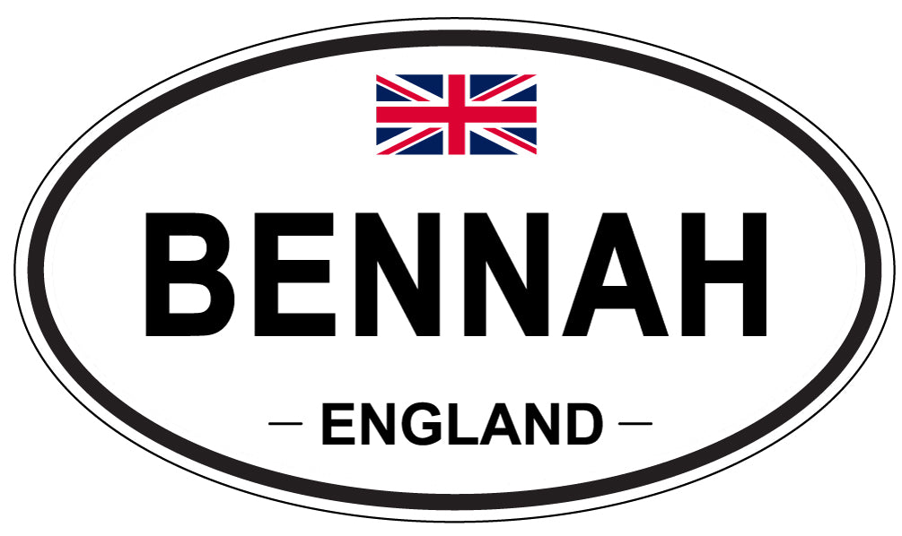 BENNAH, England - Oval Magnet