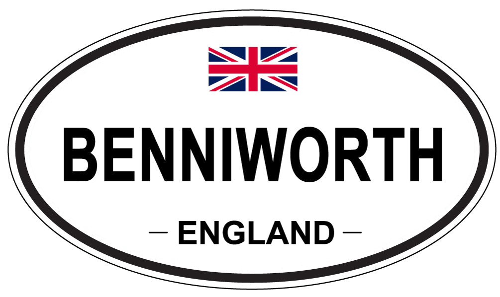 BENNIWORTH, ENGLAND - Oval Sticker
