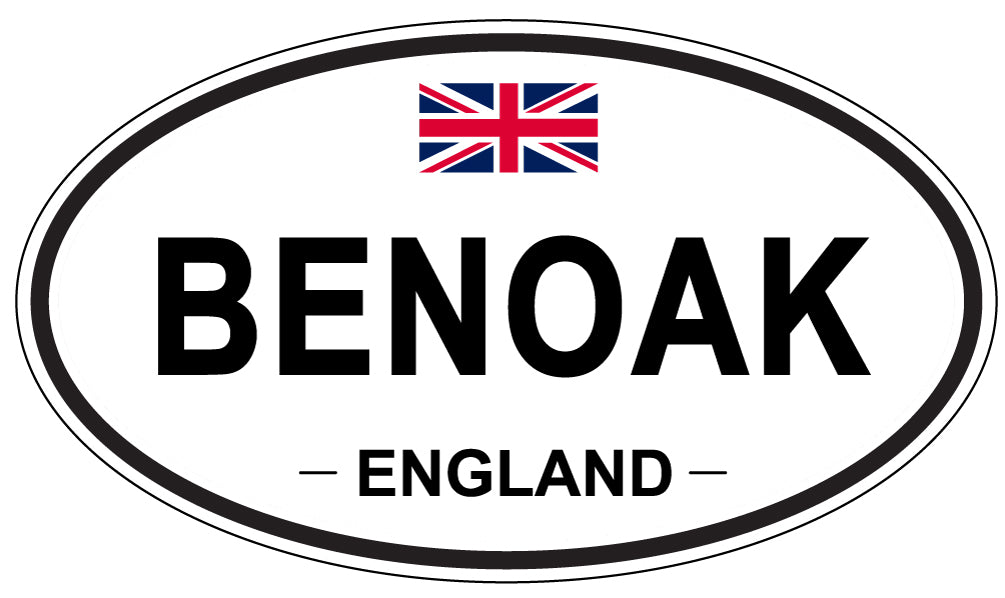 BENOAK, ENGLAND - Oval Sticker