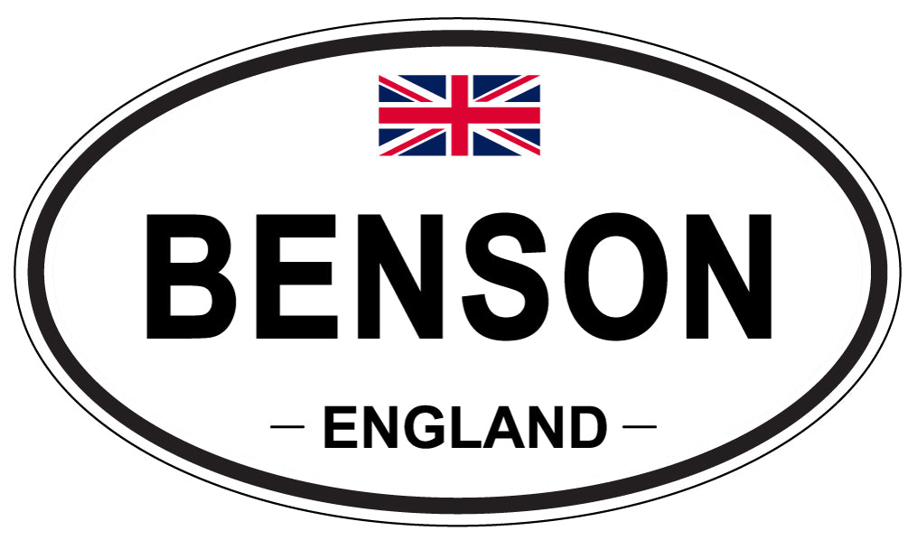 BENSON, England - Oval Magnet