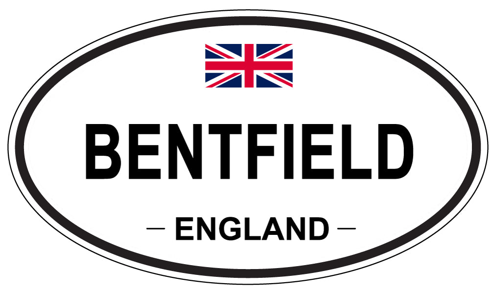 BENTFIELD, ENGLAND - Oval Sticker