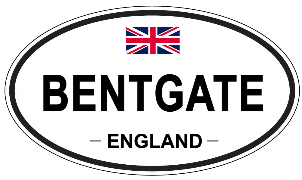 BENTGATE, ENGLAND - Oval Sticker