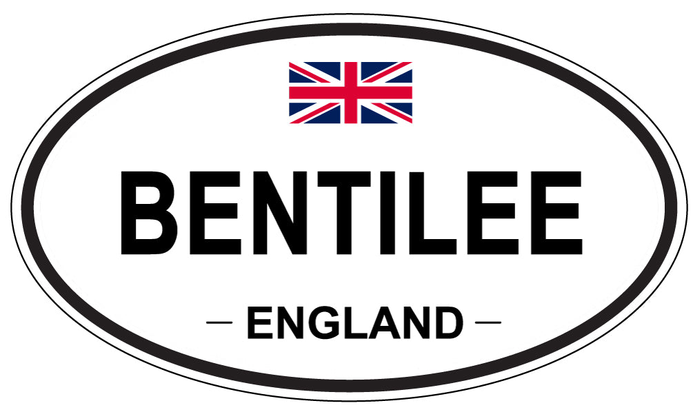 BENTILEE, England - Oval Magnet