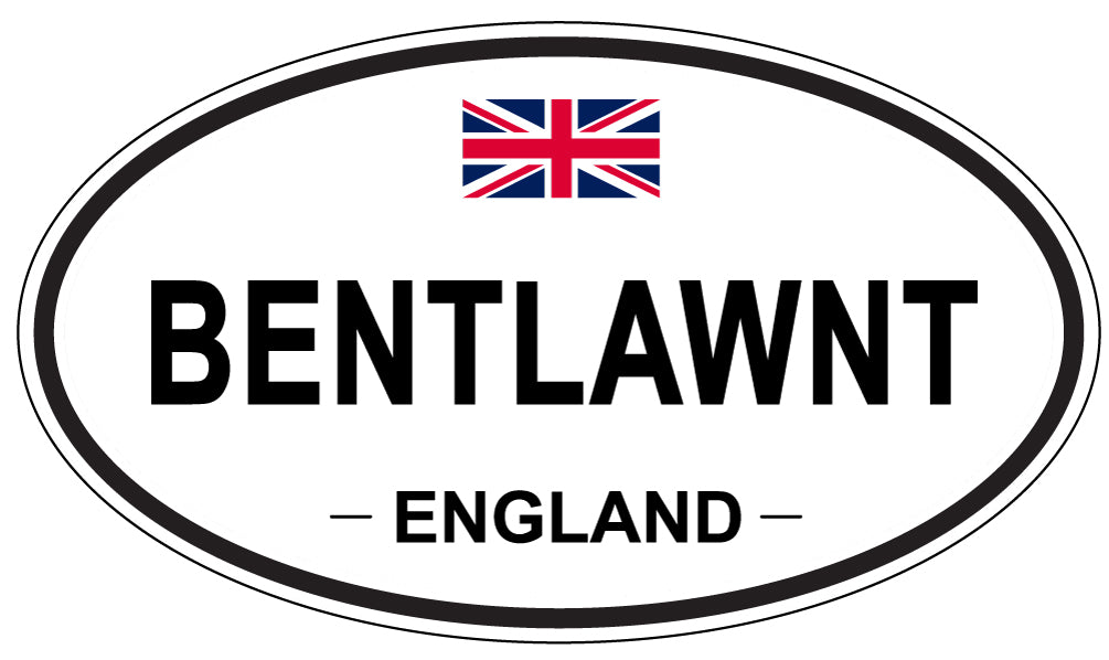 BENTLAWNT, ENGLAND - Oval Sticker