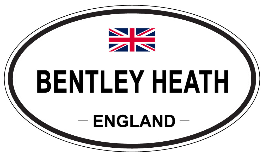 BENTLEY HEATH, ENGLAND - Oval Sticker