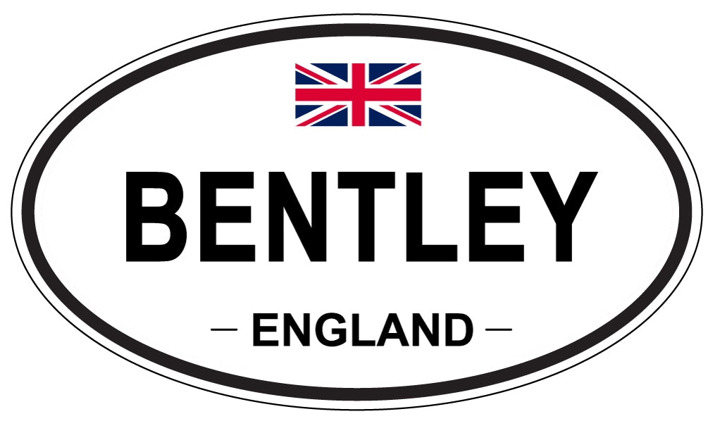BENTLEY, ENGLAND - Oval Sticker