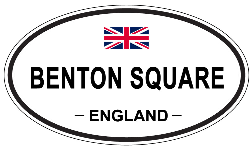 BENTON SQUARE, ENGLAND - Oval Sticker