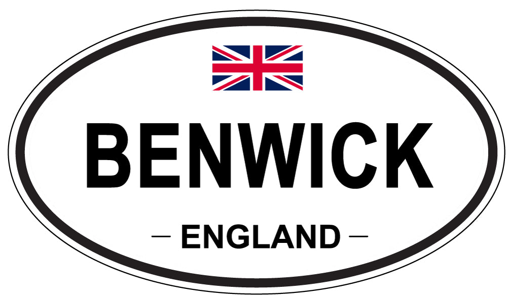 BENWICK, ENGLAND - Oval Sticker
