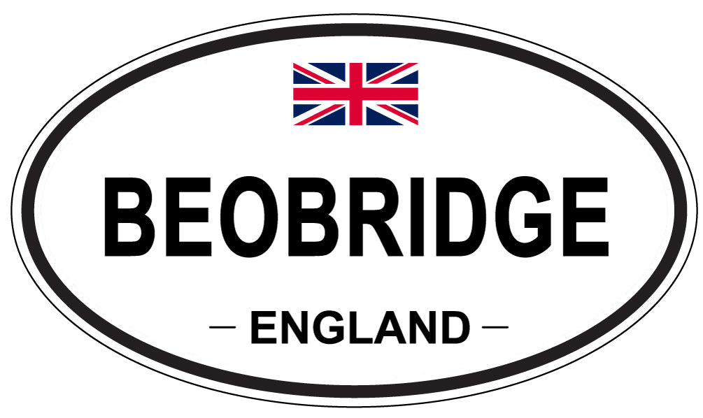 BEOBRIDGE, ENGLAND - Oval Sticker
