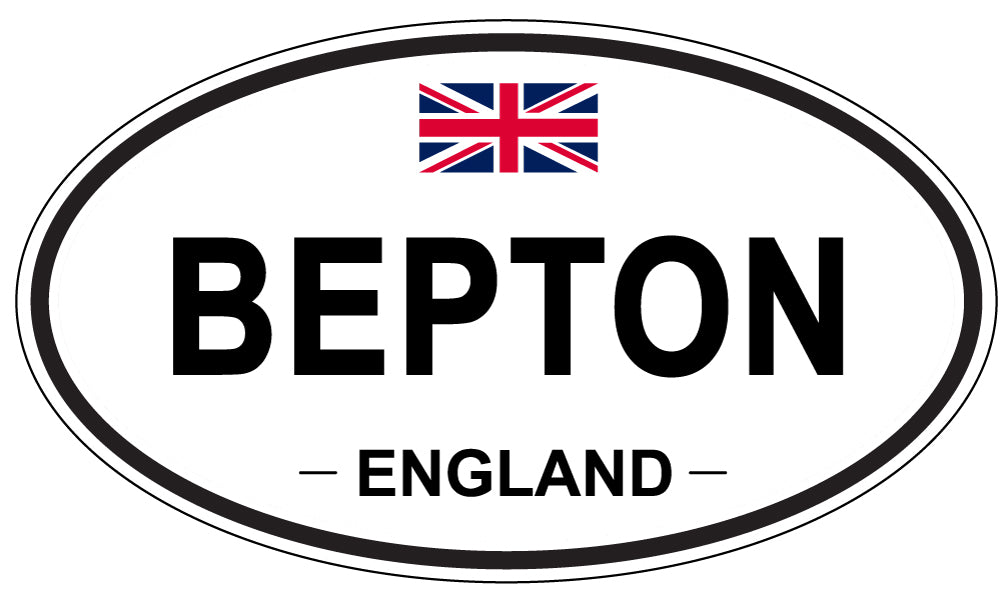 BEPTON, ENGLAND - Oval Sticker