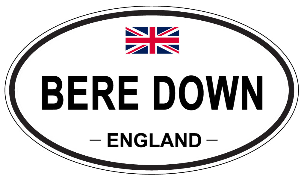 BERE DOWN, England - Oval Magnet