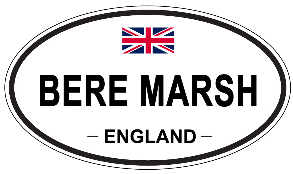BERE MARSH, ENGLAND - Oval Sticker