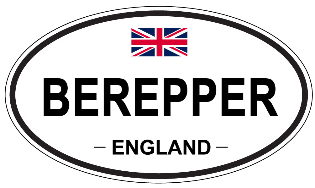 BEREPPER, ENGLAND - Oval Sticker