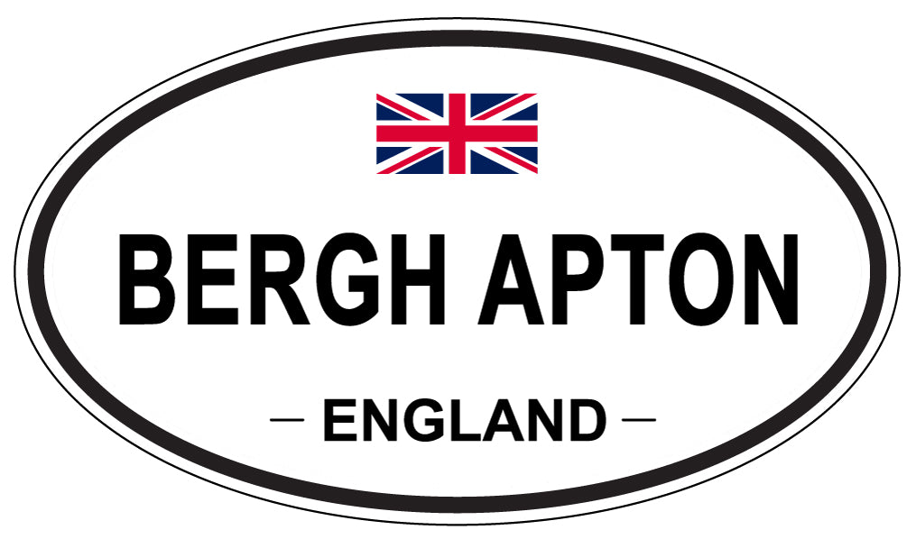 BERGH APTON, ENGLAND - Oval Sticker