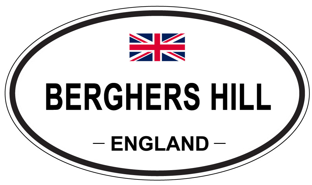 BERGHERS HILL, England - Oval Magnet