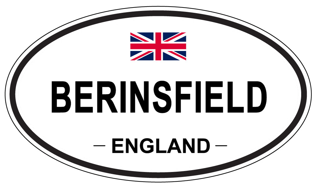 BERINSFIELD, ENGLAND - Oval Sticker