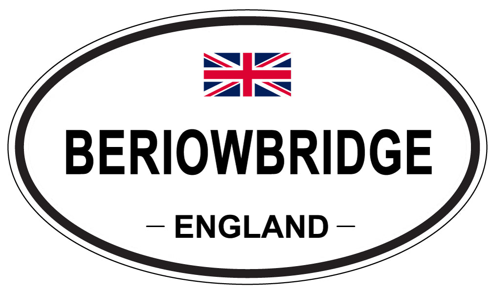 BERIOWBRIDGE, ENGLAND - Oval Sticker