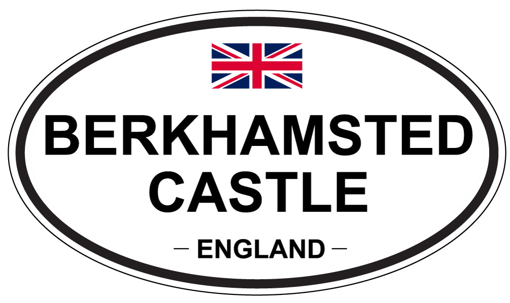 BERKHAMSTED CASTLE, ENGLAND - Oval Sticker