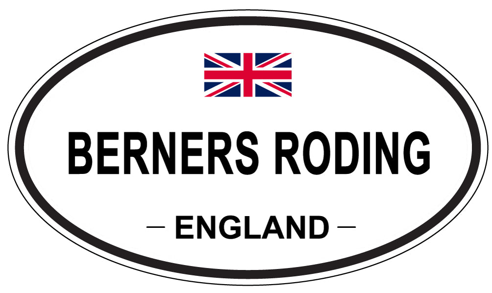 BERNERS RODING, ENGLAND - Oval Sticker