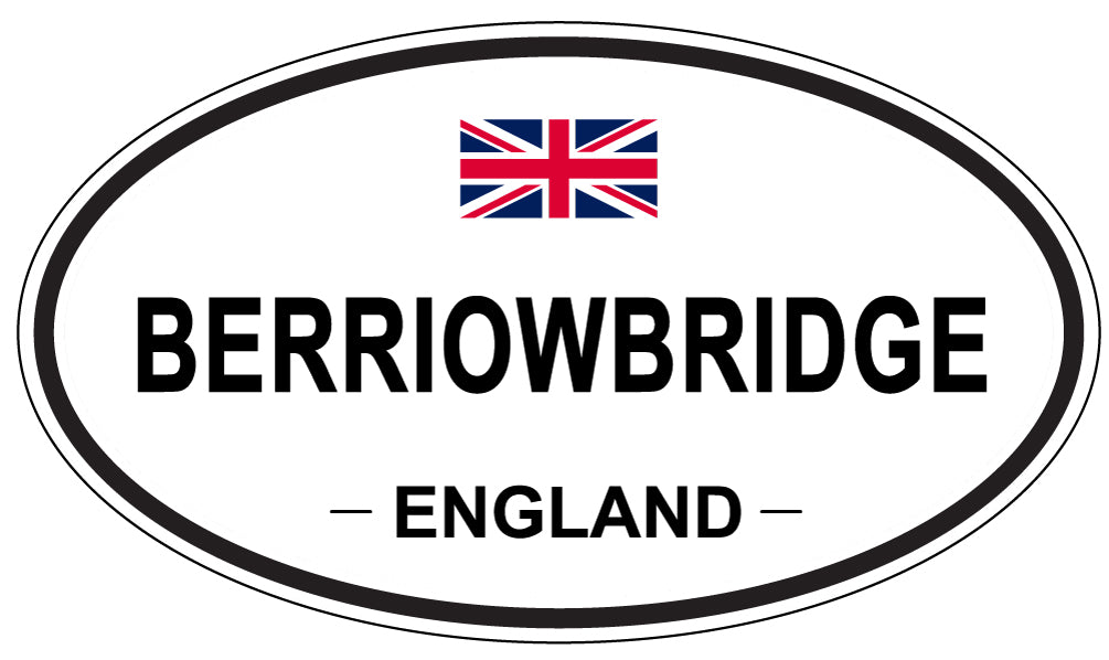 BERRIOWBRIDGE, England - Oval Magnet