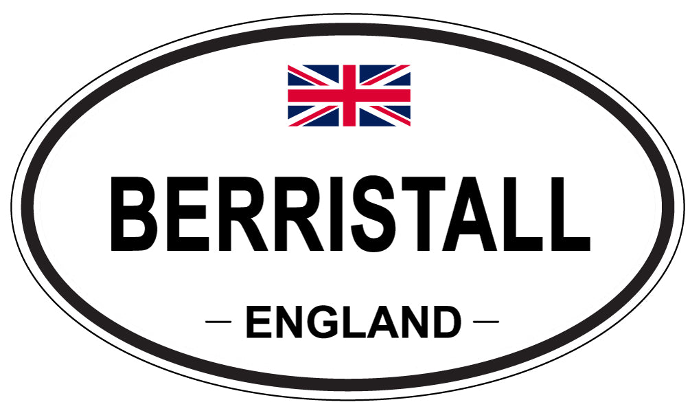 BERRISTALL, ENGLAND - Oval Sticker
