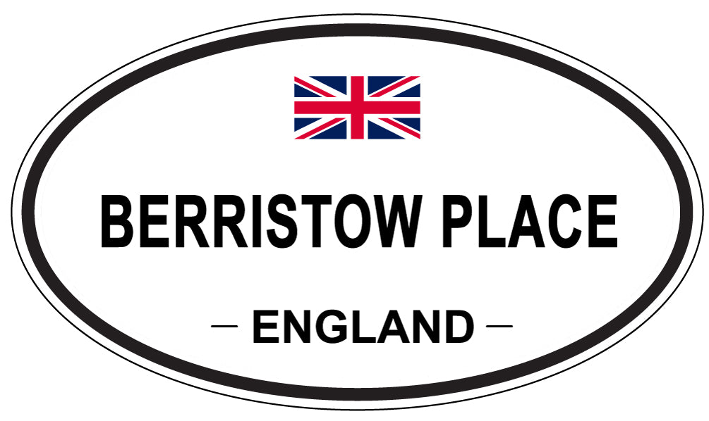 BERRISTOW PLACE, ENGLAND - Oval Sticker