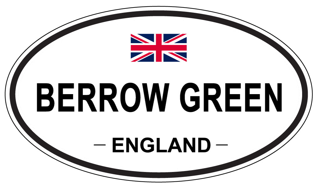 BERROW GREEN, ENGLAND - Oval Sticker