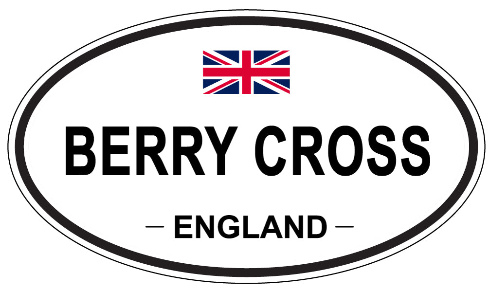 BERRY CROSS, ENGLAND - Oval Sticker