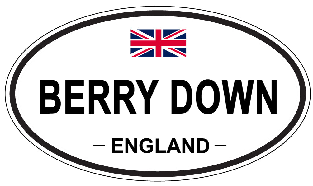 BERRY DOWN, England - Oval Magnet