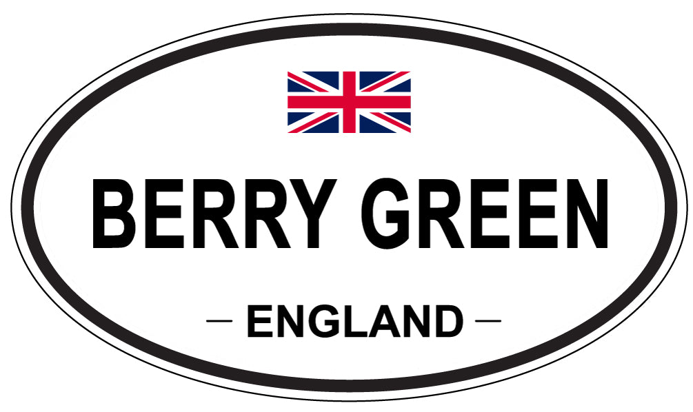 BERRY GREEN, ENGLAND - Oval Sticker