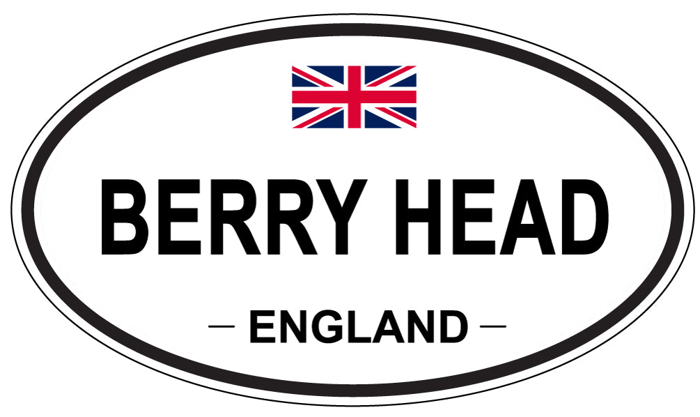 BERRY HEAD, England - Oval Magnet